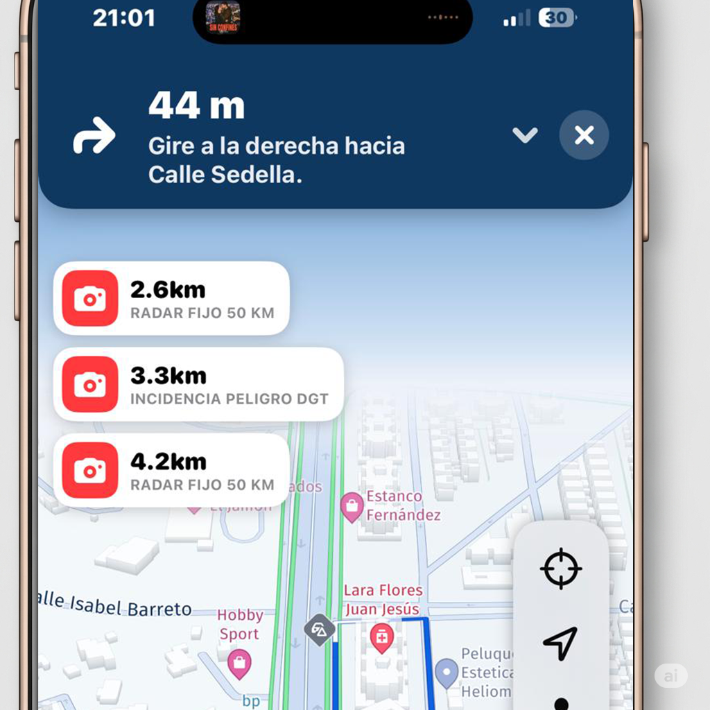 Navegación con información avanzada